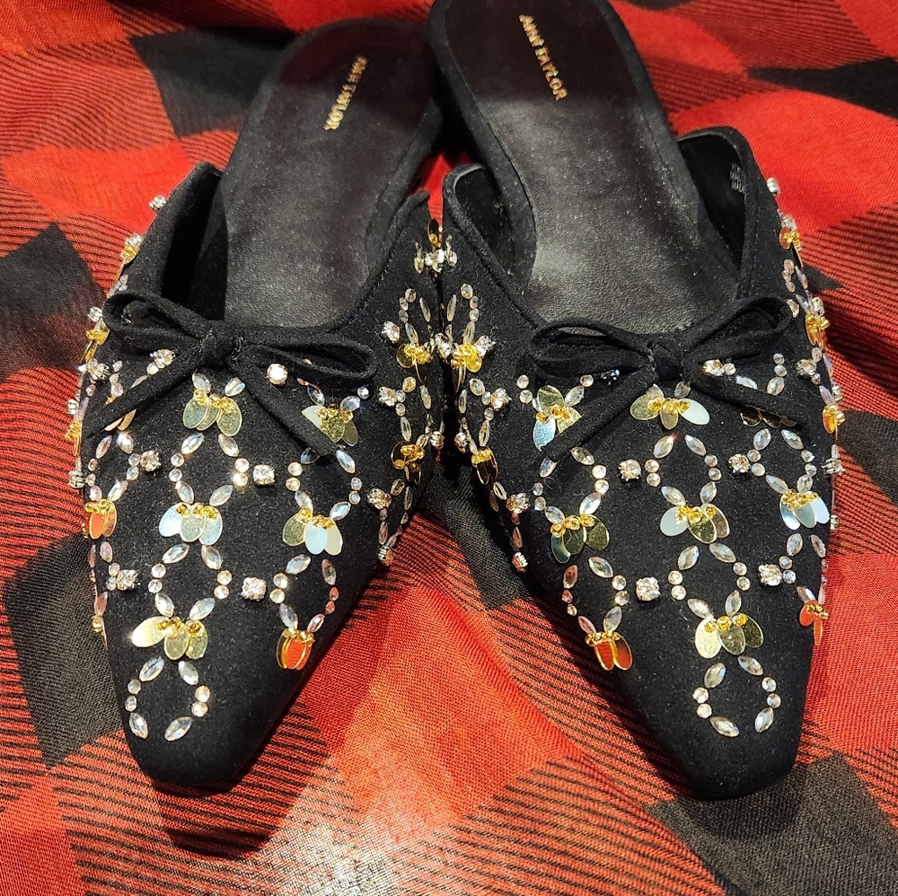 Ann Taylor Glitz Mule